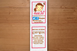 Printed Satin Labels ป้ายพิมพ์ซาติน