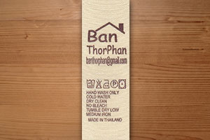 Printed Fishbone Labels ป้ายก้างปลา